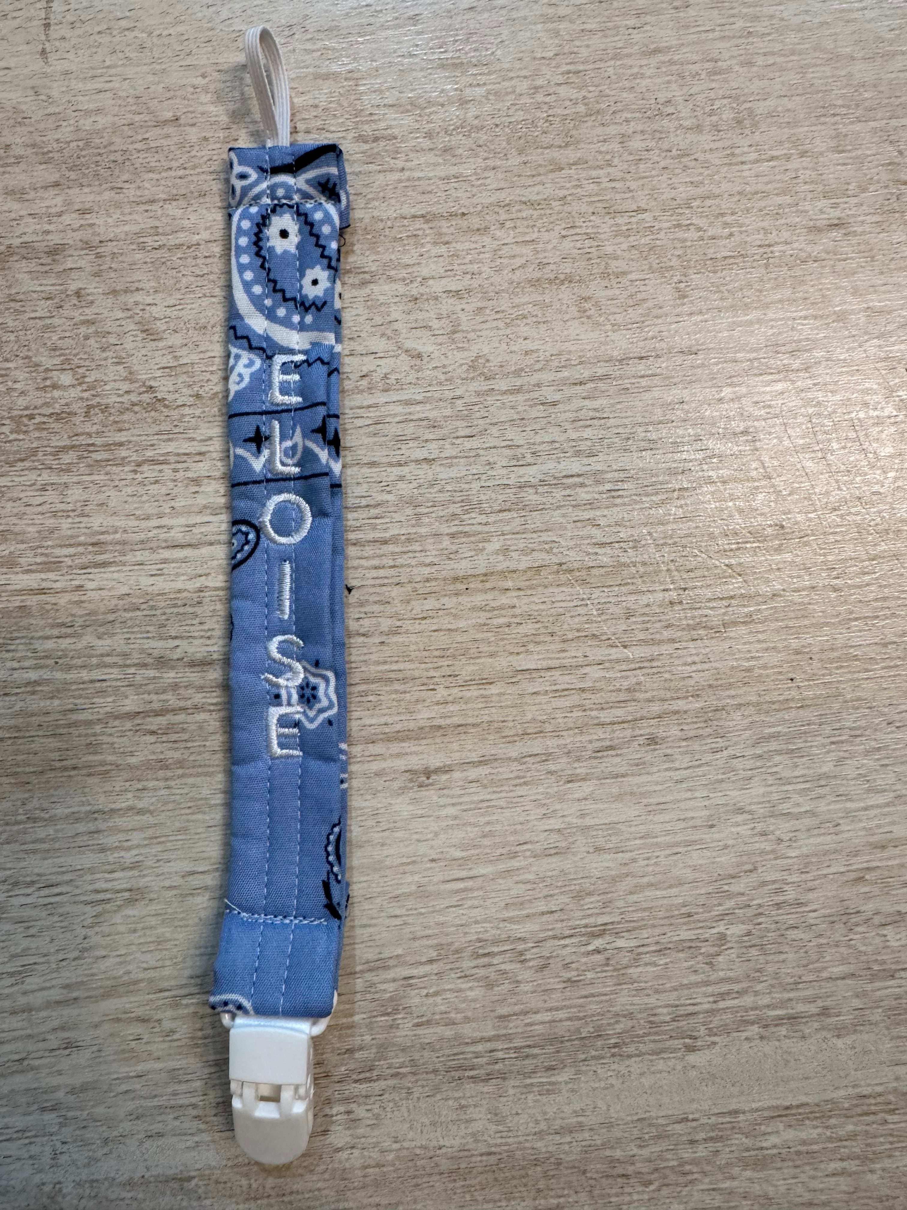 Custom Bandana Paci Clip